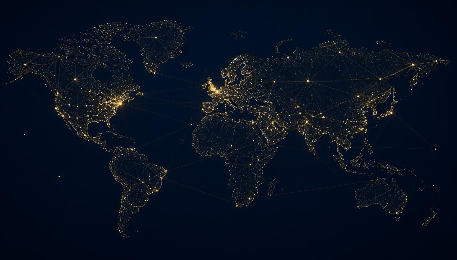 Map of FSANDHS Technologies global recruitment delivery regions